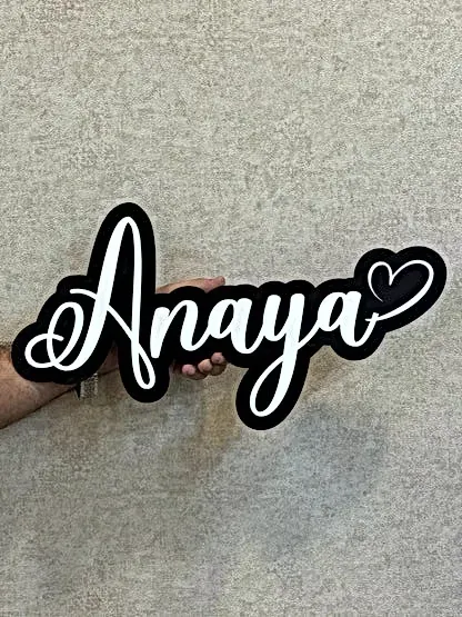 Acrylic Name Cutout
