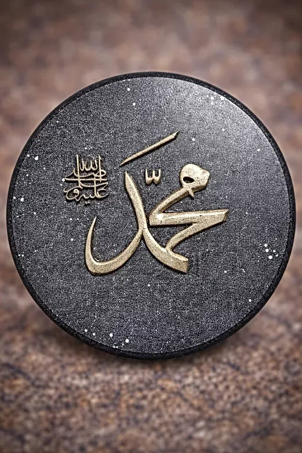Muhammad Gold Plaque